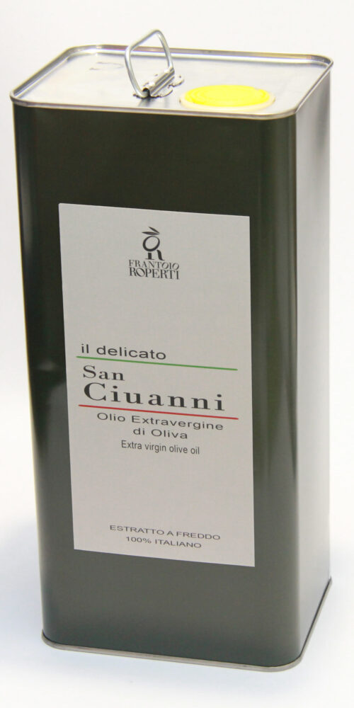 Olio extra vergine di oliva "san Ciuanni" latta da 5 litri