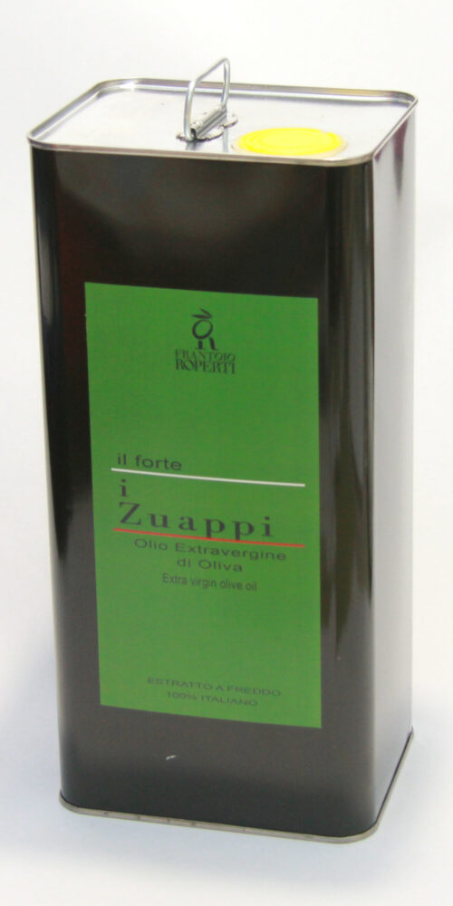 Olio extra vergine di oliva "I Zuappi" lattina da 5 litri